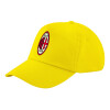 Child's Baseball Cap, 100% Cotton Twill, Yellow (COTTON, CHILD, UNISEX, ONE SIZE)