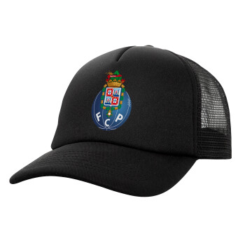 FCP, Καπέλο Ενηλίκων Soft Trucker με Δίχτυ Μαύρο (POLYESTER, ΕΝΗΛΙΚΩΝ, UNISEX, ONE SIZE)