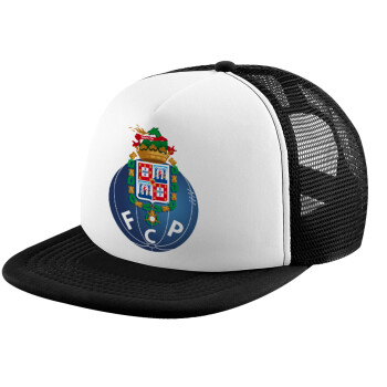 FCP, Καπέλο Ενηλίκων Soft Trucker με Δίχτυ Black/White (POLYESTER, ΕΝΗΛΙΚΩΝ, UNISEX, ONE SIZE)