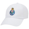 Adult Baseball Cap White 5-panel (POLYESTER, ADULT, UNISEX, ONE SIZE)