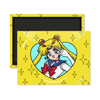 Sailor Moon star, Ορθογώνιο μαγνητάκι ψυγείου διάστασης 9x6cm