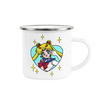 Sailor Moon star, Metallic enamel cup white 360ml