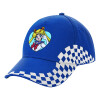 Adult Ultimate BLUE RACING Cap, (100% COTTON DRILL, ADULT, UNISEX, ONE SIZE)