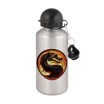 Mortal Kombat, Metallic water jug, Silver, aluminum 500ml