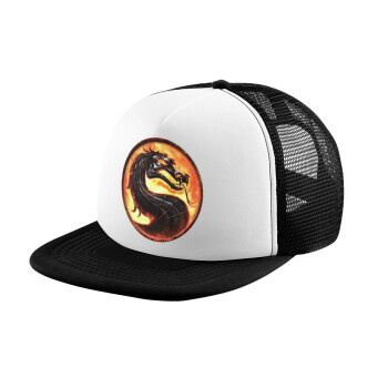 Mortal Kombat, Καπέλο Ενηλίκων Soft Trucker με Δίχτυ Black/White (POLYESTER, ΕΝΗΛΙΚΩΝ, UNISEX, ONE SIZE)