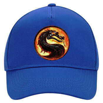 Mortal Kombat, Ultimate Adult Hat BLUE, (100% COTTON DRILL, ADULT, UNISEX, ONE SIZE)