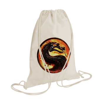 Mortal Kombat, Τσάντα πλάτης πουγκί GYMBAG natural (28x40cm)