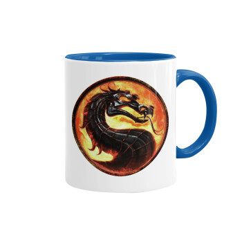 Mortal Kombat, Mug colored blue, ceramic, 330ml