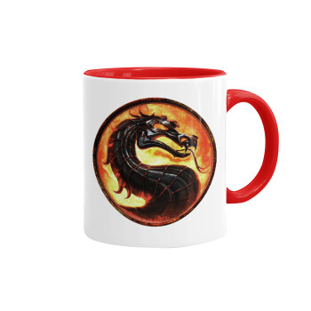 Mortal Kombat, Mug colored red, ceramic, 330ml