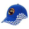 Adult Ultimate BLUE RACING Cap, (100% COTTON DRILL, ADULT, UNISEX, ONE SIZE)