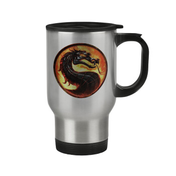 Mortal Kombat, Stainless steel travel mug with lid, double wall 450ml
