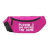 Unisex waist bag (banana) in PINK color with 2 pockets