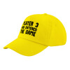 Child's Baseball Cap, 100% Cotton Twill, Yellow (COTTON, CHILD, UNISEX, ONE SIZE)