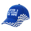 Adult Ultimate BLUE RACING Cap, (100% COTTON DRILL, ADULT, UNISEX, ONE SIZE)