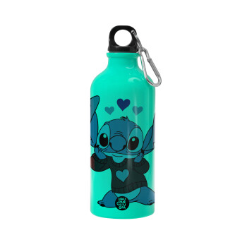 Stitch heart, Water bottle 600ml