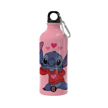 Stitch heart, Water bottle 600ml