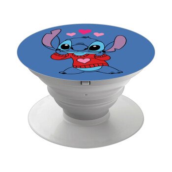 Stitch heart, Phone Holders Stand  Λευκό Βάση Στήριξης Κινητού στο Χέρι