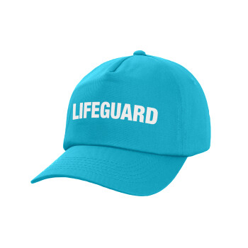 Lifeguard, Καπέλο παιδικό Baseball, 100% Βαμβακερό Twill, Γαλάζιο (ΒΑΜΒΑΚΕΡΟ, ΠΑΙΔΙΚΟ, UNISEX, ONE SIZE)