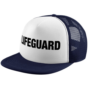 Lifeguard, Καπέλο παιδικό Soft Trucker με Δίχτυ ΜΠΛΕ ΣΚΟΥΡΟ/ΛΕΥΚΟ (POLYESTER, ΠΑΙΔΙΚΟ, ONE SIZE)