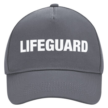 Lifeguard, Ultimate Adult Hat Grey, (100% COTTON DRILL, ADULT, UNISEX, ONE SIZE)