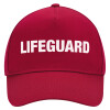 Adult Ultimate Hat RED, (100% COTTON DRILL, ADULT, UNISEX, ONE SIZE)