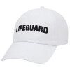 Adult Baseball Cap White 5-panel (POLYESTER, ADULT, UNISEX, ONE SIZE)