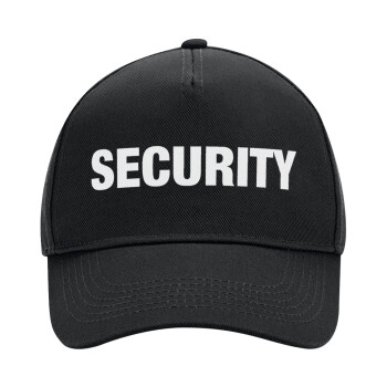 Security, Adult Ultimate Hat BLACK, (100% COTTON DRILL, ADULT, UNISEX, ONE SIZE)