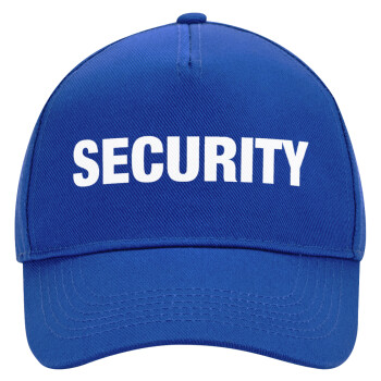 Security, Ultimate Adult Hat BLUE, (100% COTTON DRILL, ADULT, UNISEX, ONE SIZE)