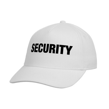 Security, Καπέλο παιδικό Baseball, Drill, Λευκό (100% ΒΑΜΒΑΚΕΡΟ, ΠΑΙΔΙΚΟ, UNISEX, ONE SIZE)