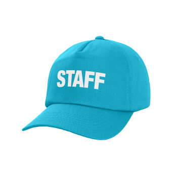 Staff, Καπέλο Ενηλίκων Baseball, 100% Βαμβακερό,  Γαλάζιο (ΒΑΜΒΑΚΕΡΟ, ΕΝΗΛΙΚΩΝ, UNISEX, ONE SIZE)