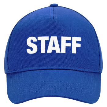 Staff, Ultimate Adult Hat BLUE, (100% COTTON DRILL, ADULT, UNISEX, ONE SIZE)