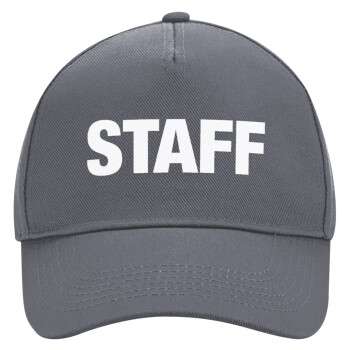 Staff, Ultimate Adult Hat Grey, (100% COTTON DRILL, ADULT, UNISEX, ONE SIZE)