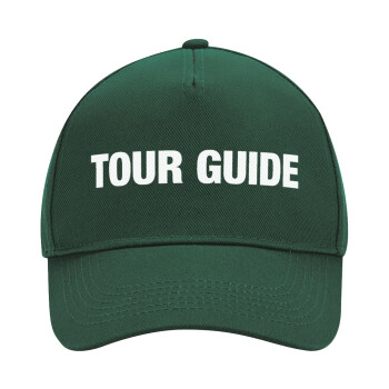 Tour Guide, Adult Ultimate Hat GREEN, (100% COTTON DRILL, ADULT, UNISEX, ONE SIZE)