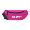 Unisex waist bag (banana) in PINK color with 2 pockets