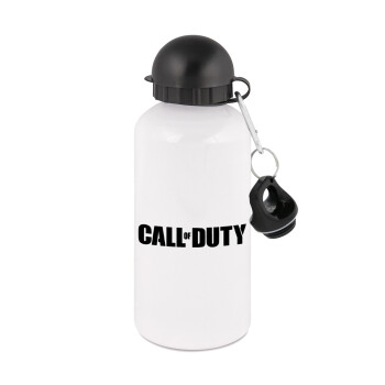 Call of Duty, Metal water bottle, White, aluminum 500ml
