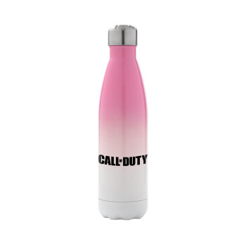 Call of Duty, Metal mug thermos Pink/White (Stainless steel), double wall, 500ml