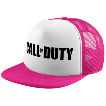 Call of Duty, Καπέλο παιδικό Soft Trucker με Δίχτυ ΡΟΖ/ΛΕΥΚΟ (POLYESTER, ΠΑΙΔΙΚΟ, ONE SIZE)