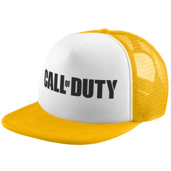 Call of Duty, Καπέλο Ενηλίκων Soft Trucker με Δίχτυ Κίτρινο/White (POLYESTER, ΕΝΗΛΙΚΩΝ, UNISEX, ONE SIZE)