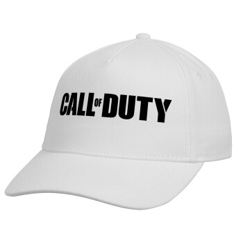 Call of Duty, Καπέλο παιδικό Baseball, Drill, Λευκό (100% ΒΑΜΒΑΚΕΡΟ, ΠΑΙΔΙΚΟ, UNISEX, ONE SIZE)
