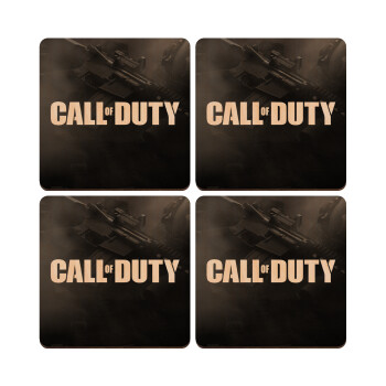 Call of Duty, ΣΕΤ x4 Σουβέρ ξύλινα τετράγωνα plywood (9cm)