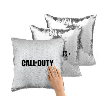 Call of Duty, Μαξιλάρι καναπέ Μαγικό Ασημένιο με πούλιες 40x40cm περιέχεται το γέμισμα