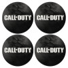 SET of 4 round wooden coasters (9cm)