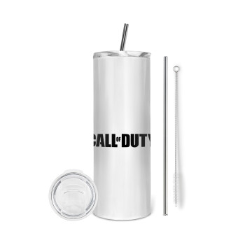 Call of Duty, Eco friendly stainless steel tumbler 600ml, with metal straw & cleaning brush