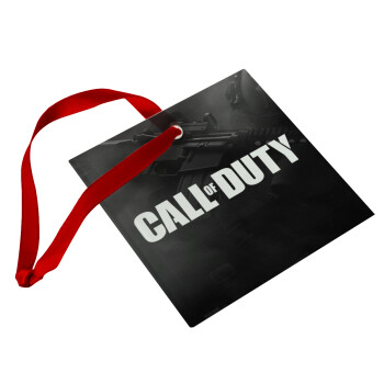 Call of Duty, Christmas ornament, glass square ornament 9x9cm