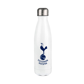 Tottenham Hotspur, Metal mug thermos White (Stainless steel), double wall, 500ml