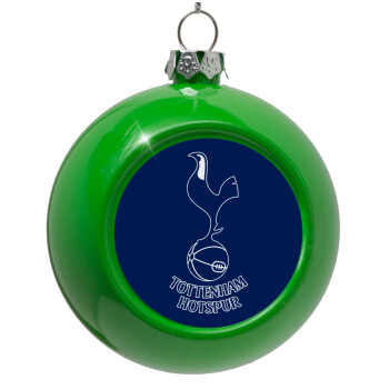 Tottenham Hotspur, Green Christmas tree ornament bauble 8cm