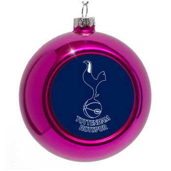 Tottenham Hotspur, Purple Christmas tree ornament bauble 8cm