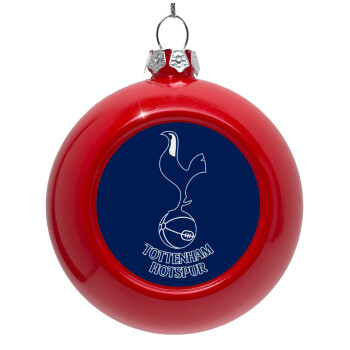 Tottenham Hotspur, Red Christmas tree ornament bauble 8cm