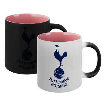Tottenham Hotspur, Κούπα Μαγική εσωτερικό ΡΟΖ, κεραμική 330ml που αλλάζει χρώμα με το ζεστό ρόφημα (1 τεμάχιο)