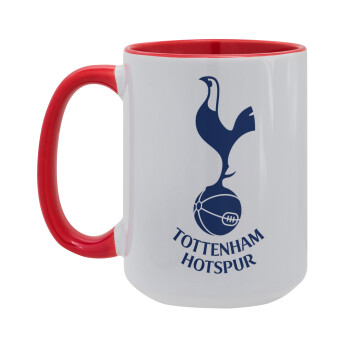 Tottenham Hotspur, Κούπα Mega 15oz, κεραμική Κόκκινη, 450ml